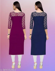 Dream Beauty Fashion Women's Solid A-line Multicolor Kurtis & Kurtas