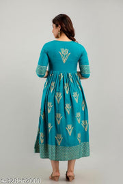 Women Rayon Floral Printed Amaira Anarkali Kurtis