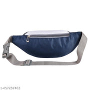 ZnW Stylish Chest Crossbody Travel Bags Fanny Pack |Waist Pouch(W.B-007-Blue-White) Waist bag  (Blue, White)