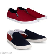 Pack of 2-2s combo shoes for men| black red-blue black- t blue combo shoes in color| comfortable and walking shoes for men