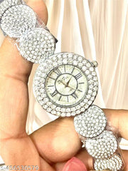 M3 trader silver Women's Steel Belt Luxury Quartz Watch Ladies Wristwatch