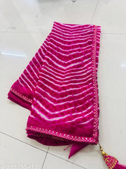 Bandhani saree, Bandhej saree, Top selling saree, Saree with blouse, pure georgette saree, soft georgette saree,   party wear saree, desiger saree, banarsi saree, celebrity saree, festive saree, bollywood saree