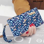 WILDAUK  Casual, Formal, Party Blue Butterfly Print Clutch