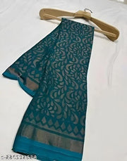 Elegant Floral Brasso Chiffon Saree for Party & Daily Wear