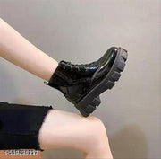 Women's Boots Collection | Extra cushioned foot bed and skin friendly | Durability | stylish | All day comfort | sturdy and reliable | Trendy Casual Boots | Winter, snow and holiday outings Trendy and Fashionable Patent Boots