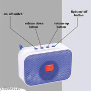 Portable Mini Bluetooth Speaker with LED Light and Carrying Strap