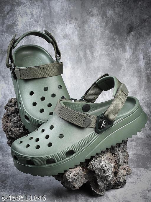 Bersache Extra Soft Classic Casual with  Regular wear with Ultra Soft & Flexibility Technology Sandal for Men's & Boy's-(Green)-6139