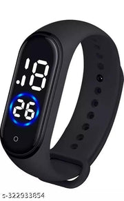 Waterproof Digital Black Touch Display Watch for Stylish Kids Birthday Gift Digital Watch for-(Boys Girls and Kids)