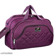 Fancy men and women duffel bags with strolly Purple Expandable