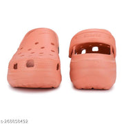 Bersache Comfortable indoor outdoor fashionable Stylish Lightweight Clogs (Orange)
