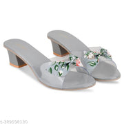 College Girls Heels Sandals | Womens Transparant Heel Slipper | Women Block Heel Sandal | Sandal for Women | Casual Heel Sandal | Women Slipper