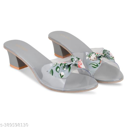College Girls Heels Sandals | Womens Transparant Heel Slipper | Women Block Heel Sandal | Sandal for Women | Casual Heel Sandal | Women Slipper