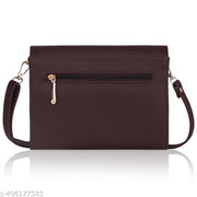 adjustable 5 zipper pocket with card holder premium stylish leather sling bag