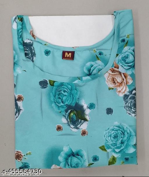 Women Ethnic Wear Women Crepe Fabric Printed Straight Kurti, Size -S, M, L, XL, XXL, 2XL, XXXL, 3XL, 4XL, 5XL ( New Arrival New Design Fashionable Kurti )