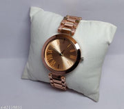 Best Quality Ethnic Rosegold Metal Chain Belt Analog Watches for Girls Watches for Women