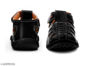 Delta velcro Black Color Casual Sandals For Boys & Girls.