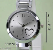 TRENDING MULTI-COLOR ((SILVER BLACK PINK) DIAL ANALOG SILVER STAINLESS STEEL STRAP 3 COMBO WATCH ,