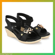 Latest Attractive Black Heel Sandals for Woman | Stylish  Women  Heels | Casual Wedges for Women | Elastic Wala Sandals Ladies | Fancy Girls Sandals