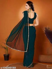 Solid/Plain Bollywood Georgette Saree