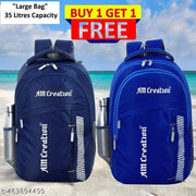 Large Unisex 35L backpack Bag Combo Pack of 2 For Mens/Women for Office/Travelling/Casual usage