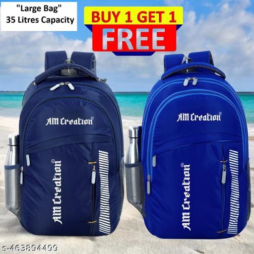 Large Unisex 35L backpack Bag Combo Pack of 2 For Mens/Women for Office/Travelling/Casual usage