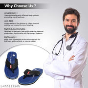 Ortho + Rest Doctor Orthopedic Slippers for Men | Anti-Skid Flip Flops with Acupressure Massage Footbed | Extra Soft and Comfortable Doctor-Recommended Chappal for Pain Relief