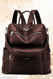 MomsyStore Girls Leather Backpacks for College And Office