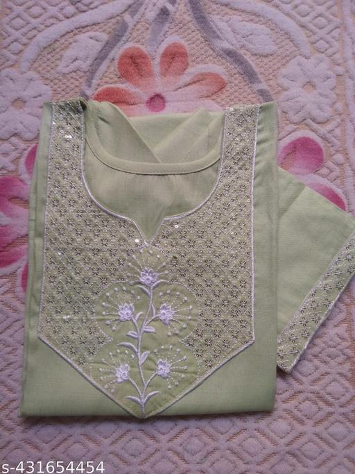 Women Embroidery Straight Fancy Kurti