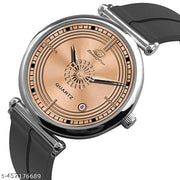 Date Function  Magnet Strap Analog Watch for Men & Boys Silver_26000k