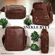 SNEKLE BYET Stylish Professional Casual Synthetic Leather Unisex Bag/Shoulder Bag for Men/Travel Bag/Cross Body Bag/Office Business Bag/Messenger Bag/Stylish Sling Bag for Men & Women