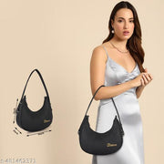 Dixon Dixon Black Women Sling Bag Casual Half Moon Unique Design Shoulder Side Sling Bag For Women