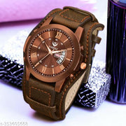 Lorenz Two-in-one detachable bracelet strap day & date watch for Men | watch for Boys (Brown) | MK-4029W