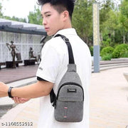 YOGICART ( PACK OF 1 MULTI COLOUR ) Cross Chest Bag For Men Shoulder Bag Crossbody Backpack Waterproof Sling Backpack Bag With USB Charging Port for Traveling/Camping/Hiking/Gym/Sports/Outdoor/Picnic