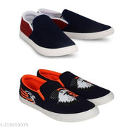 Pack of 2-2s combo shoes for men| black red-blue black- t blue combo shoes in color| comfortable and walking shoes for men