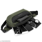 Crossbody Sling Bag for Men | Compact Waist & Chest Bag | Water-Resistant Travel Fanny Pack with Adjustable Strap for Daily Use, Hiking & Outdoor Activities.