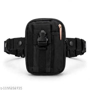 Belt Pouch Waist Bag 5x7 Inch Double Zip Black