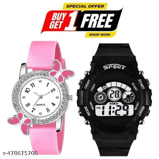 special combo offer || buy 1 get 1 free || Buy sport watch and get analog watch for girls free .| Digital Watch for Kids | Boys & Girls Digital Watch | Best Return Gift | Combo Pack Digital Watch |
