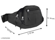 Men's Black Waist Bag || Men's Casual Waist Bag || Stylo Men's Waist Bags || Kamar Bags || Unisex Waist Bags