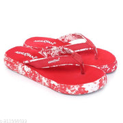 "Doctor Ortho" Slippers for "Women & Girls" - "Light weight", "Soft Footbed", "Comfortable" & "Stylish" | Suitable for "Knee Pain", "Diabetic" & "Orthopedic" Footwear for "Women" ( Red )