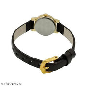 New classy best selling golden chain analog watch with free black ladies watch combo pack of 2 for girls and women