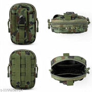 Belt Pouch Waist Bag 5x7 Inch Double Zip Green