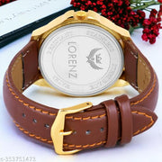 Lorenz Golden Dial Mens Watch | Watch for Boys- MK-305K