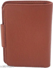 SHAMRIZ Unisex Leather Long Wallet – Stylish, RFID-Protected Cardholder with Magnetic Snap Closure – Premium Genuine Leather for Men & Women