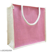 Juteka Multicolor, Eco Friendly, Multipurpose Jute Bag with Zipper Closure