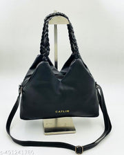 Knitted Hand Held Handbag with adjustable Sling