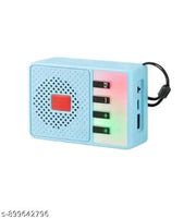MULTICOLOUR Retro Vibes Mini Bluetooth Speaker | Portable Wireless Audio with Vibrant RGB LED Lights