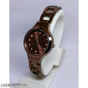 Best Quality Precious Round Dial With Colorful Metal Belt Analog Watches for Women