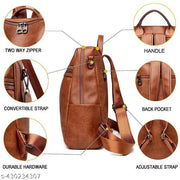 MomsyStore Leather Backpacks For Girls And Women