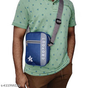 Sling Bag Cross Body Multipurpose Hand Bag Sling Bag For Men & Women Slim Bag for Office Cash Business Collection Travelling Navy Blue Sling Bag Pack of 1