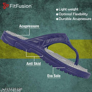 FitFusion Accupressure Slipper for Men Extra Soft and Outdoor Mens Flip Flop and Slide